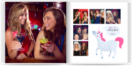 fotoksiążka 18. urodziny jednorożca