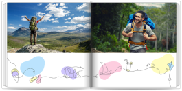 fotoksiążka Wakacje jedną linią - Bieszczady