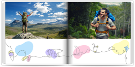 fotoksiążka Wakacje jedną linią - Bieszczady