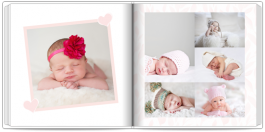 fotoksiążka Metryczka malucha różowa