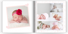 fotoksiążka Metryczka malucha różowa