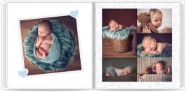 fotoksiążka Metryczka malucha niebieska