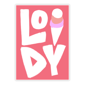 plakat kolorowe smaki - lody