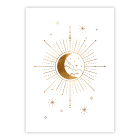 plakat konstelacje - księżyc 2