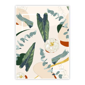 Plakat Syngonium z bursztynem 