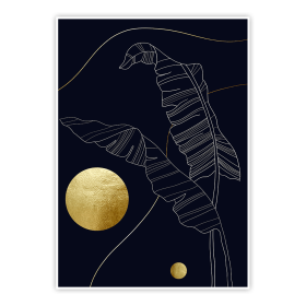 plakat złota elegancja