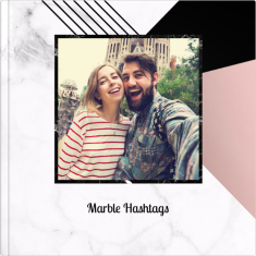 fotoksiążka Marble Hashtags