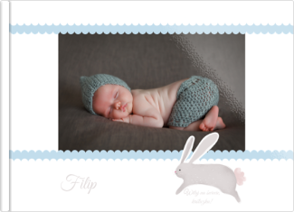 fotoksiążka Metryczka malucha niebieska