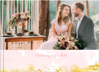 fotoksiążka Pudrowy róż i złoto