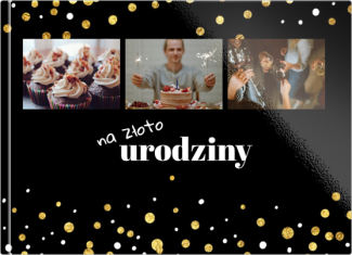 fotoksiążka Urodziny na złoto