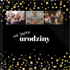 fotoksiążka Urodziny na złoto