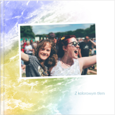 fotoksiążka Z kolorowym tłem