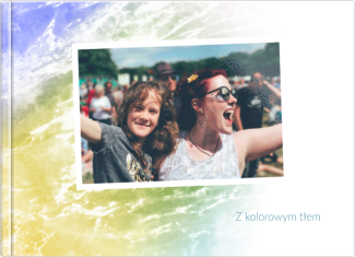 fotoksiążka Z kolorowym tłem