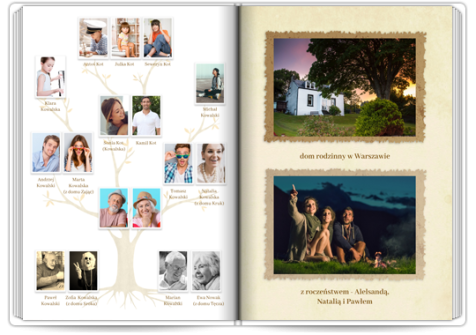 Fotoksiążka Drzewo genealogiczne