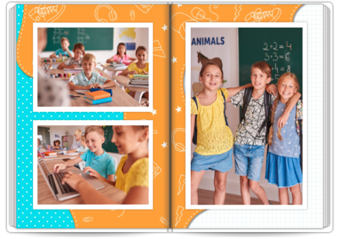 Fotoksiążka EKSKLUZYWNA Szkolne inspiracje - kredki 3D