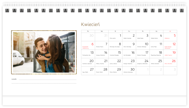 fotokalendarz Minimalistyczne święta