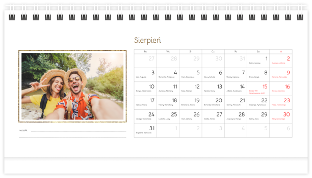fotokalendarz Minimalistyczne święta