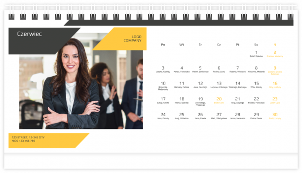 fotokalendarz Moja firma