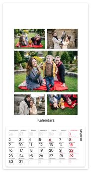 fotokalendarz Biały kolaż