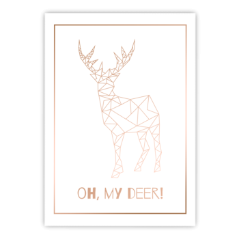 plakat Deer Gold
