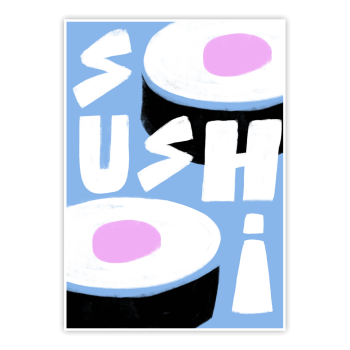plakat Kolorowe smaki - sushi