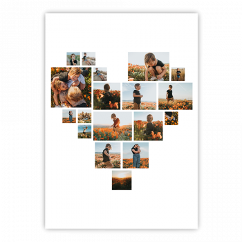 plakat Kolaż Love