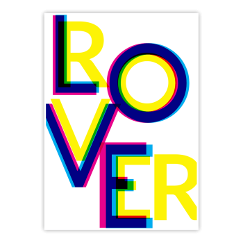 plakat Neon LOVER