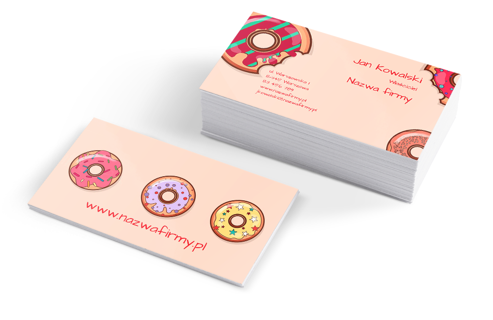 Wizytówki Donut