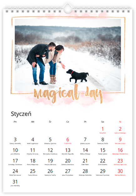 Fotokalendarz Magiczny dzień urodzin