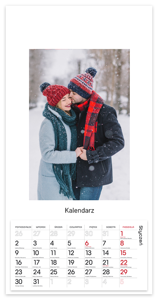 Fotokalendarz Biały