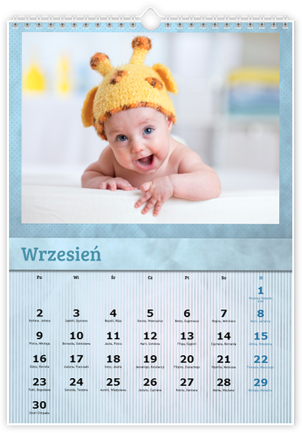 Fotokalendarz Niebieski