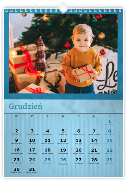 Fotokalendarz Niebieski