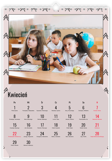 Fotokalendarz Wzorki