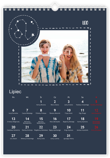 Fotokalendarz Znaki zodiaku
