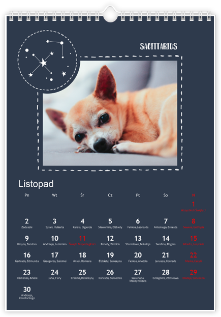 Fotokalendarz Znaki zodiaku