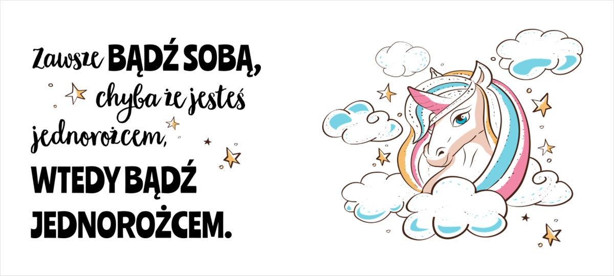 Fotokubek Bądź jednorożcem