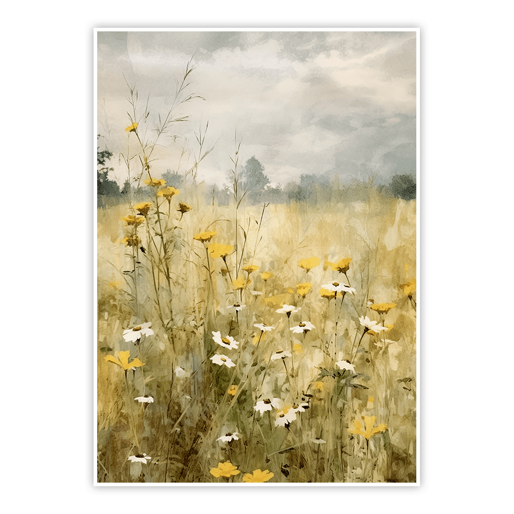 plakat akwarelowa łąka