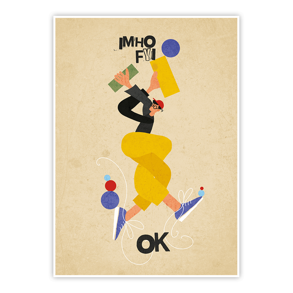 plakat In my opinion