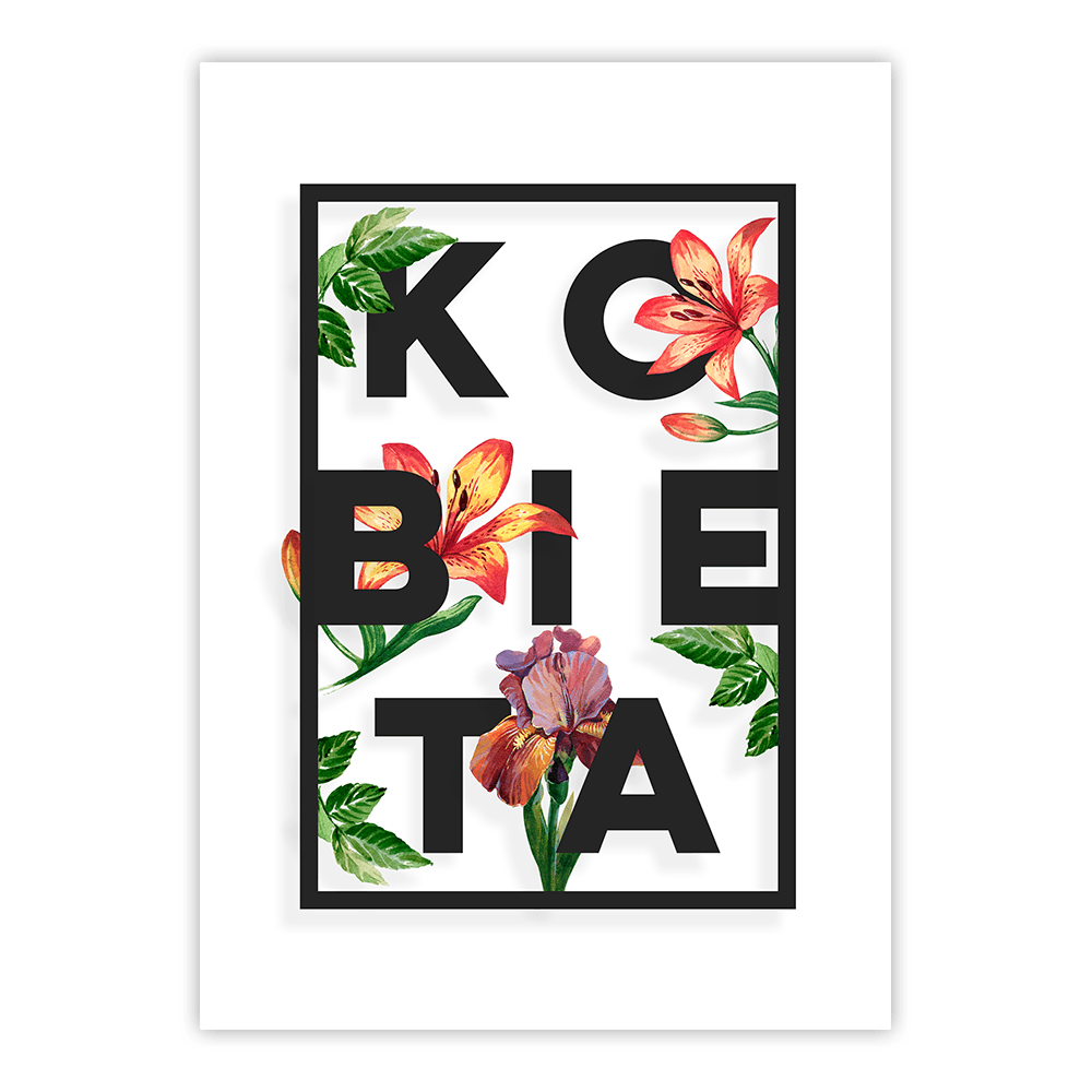 Plakat KOBIETA CZERŃ