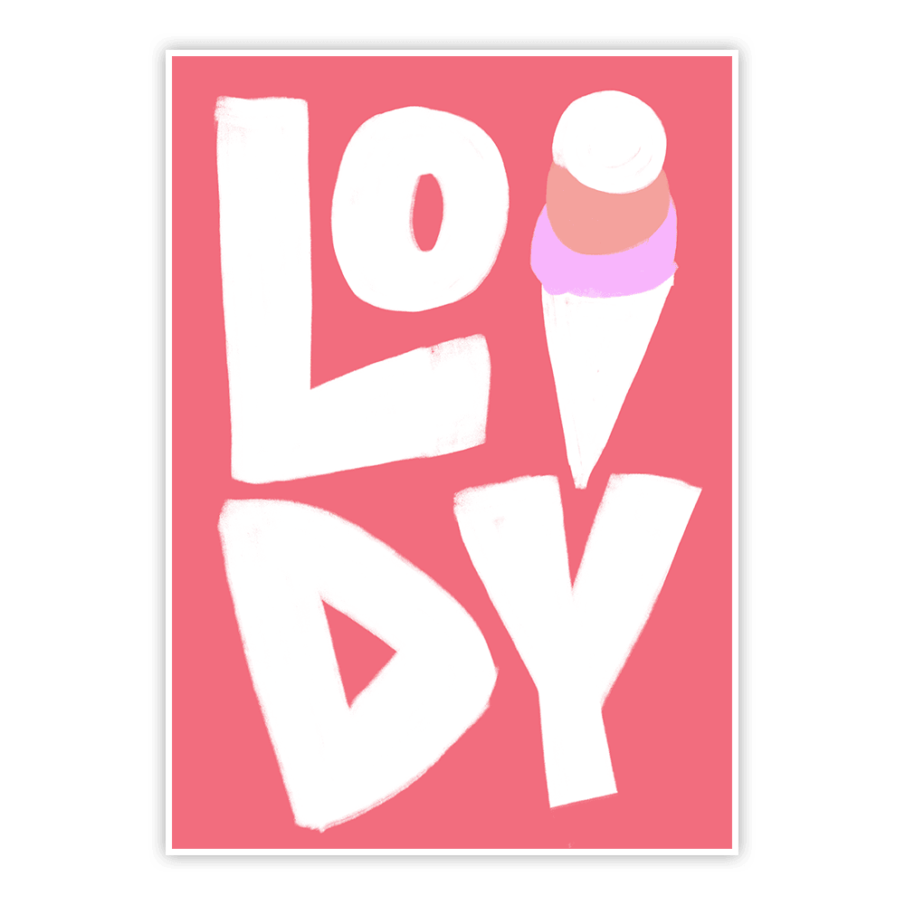 plakat kolorowe smaki - lody