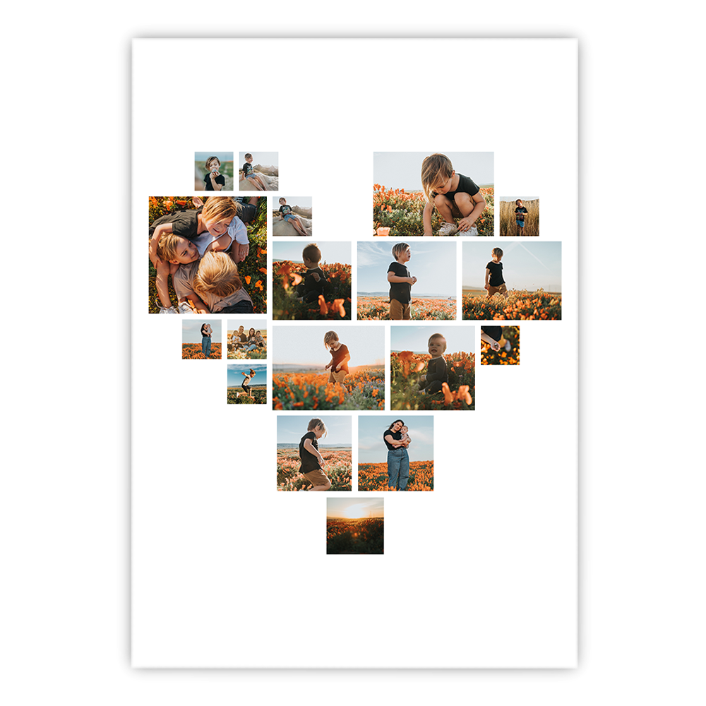 Fotoplakat Kolaż Love