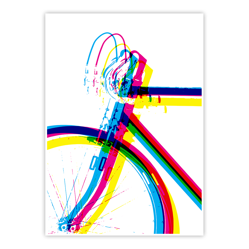 Plakat Neon rower