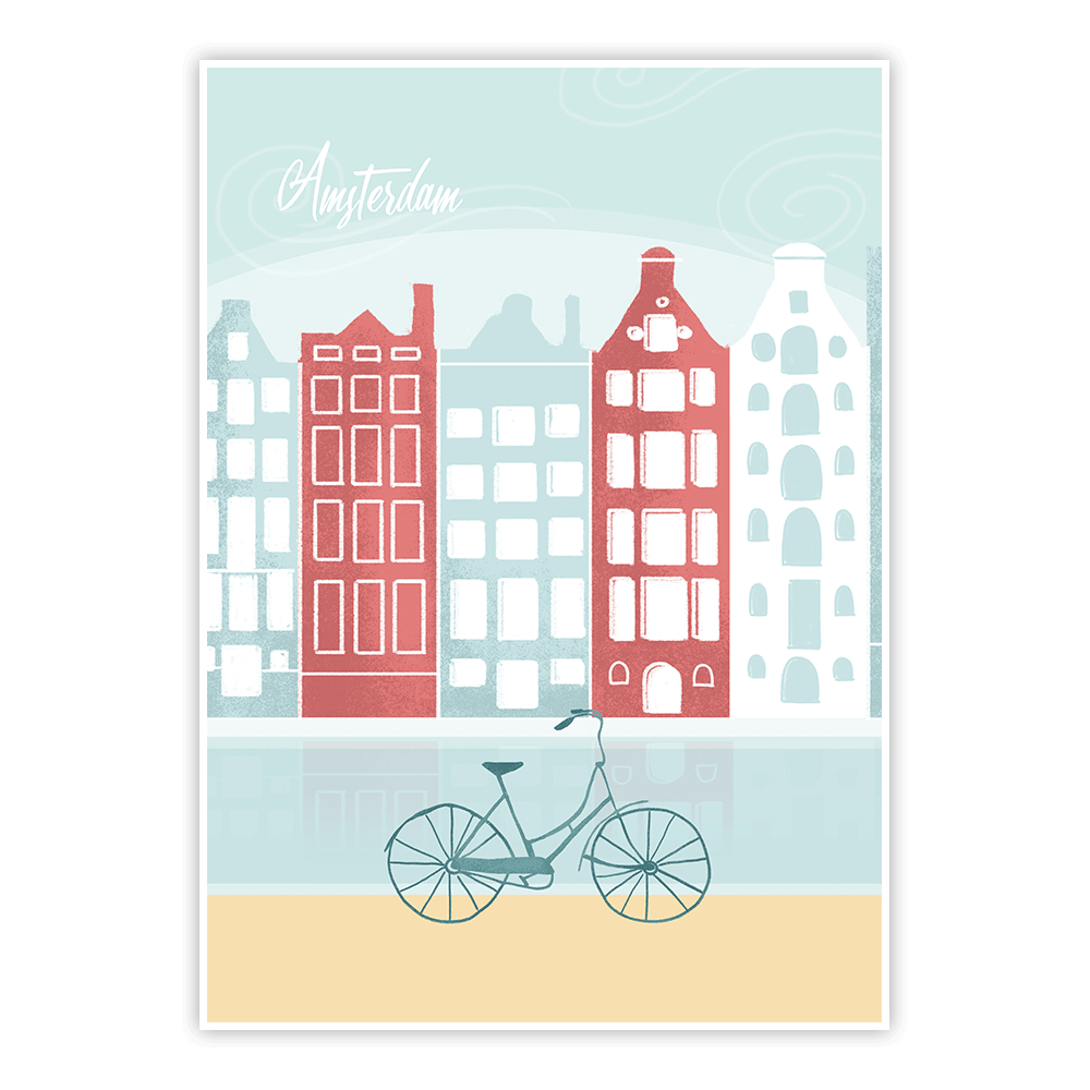 Plakat Retro Amsterdam