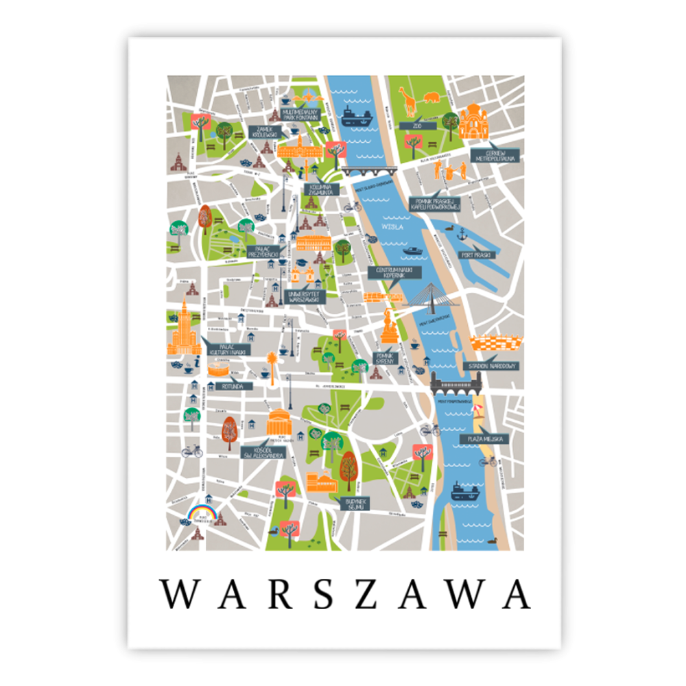 Warszawa mapa