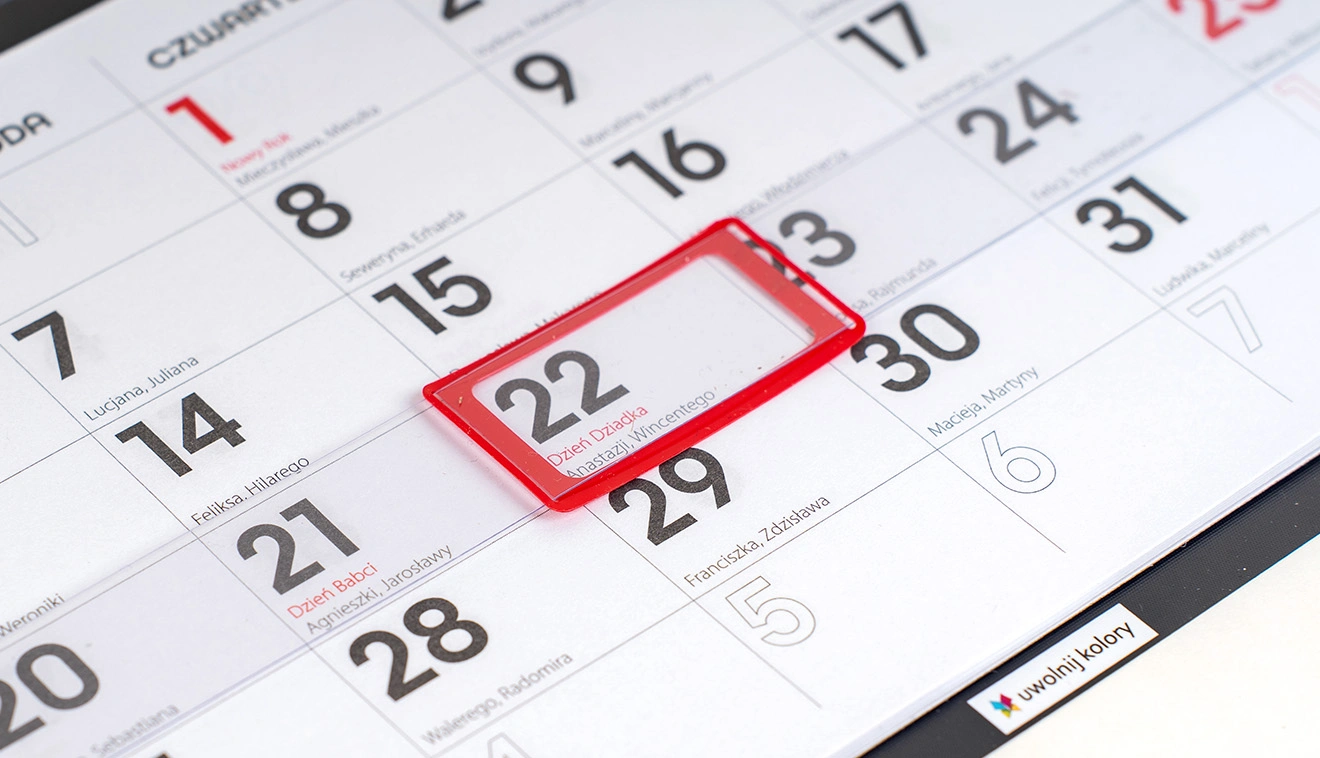 Kalendarz jednodzielny 4