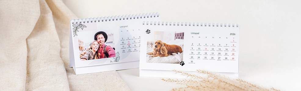 Kalendarz biurkowy ze zdjęciami