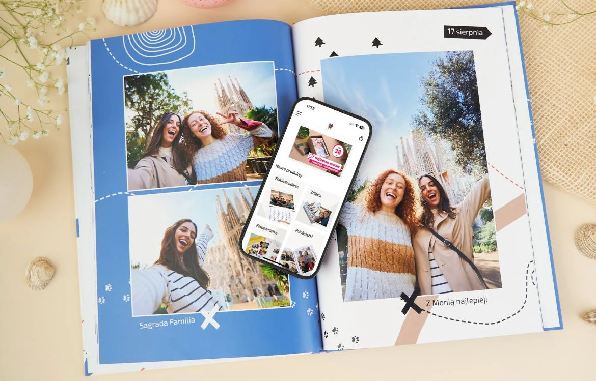 Jak przerobić zdjęcia z wakacji - fotoksiążka z aplikacji