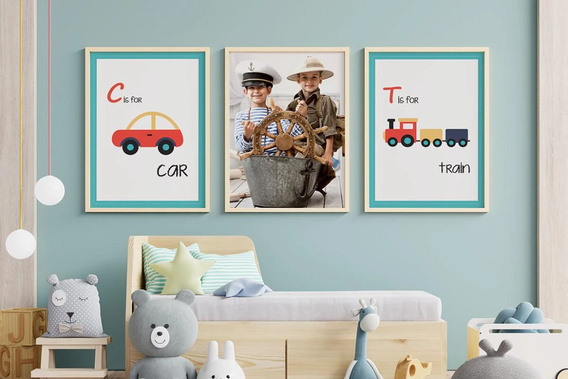 Zdjęcia na ścianie - pomysły na aranżacje z plakatem A3