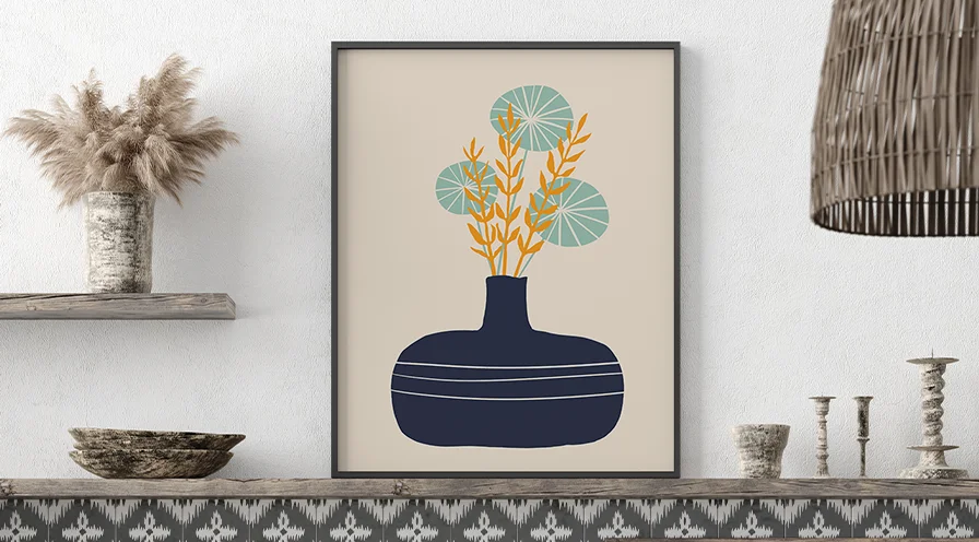 Ozdoby rustykalne: obrazy i plakaty