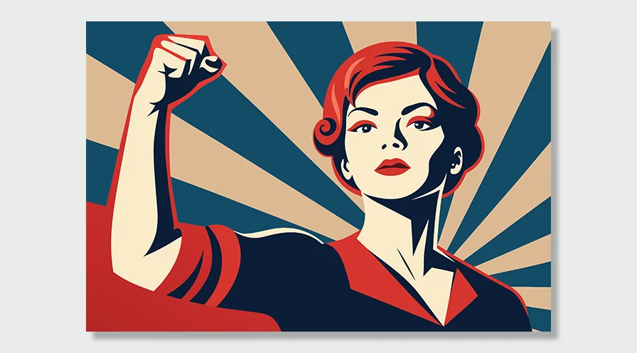 Dekoracje ścienne #grlpwr – wnętrze z kobiecą nutą